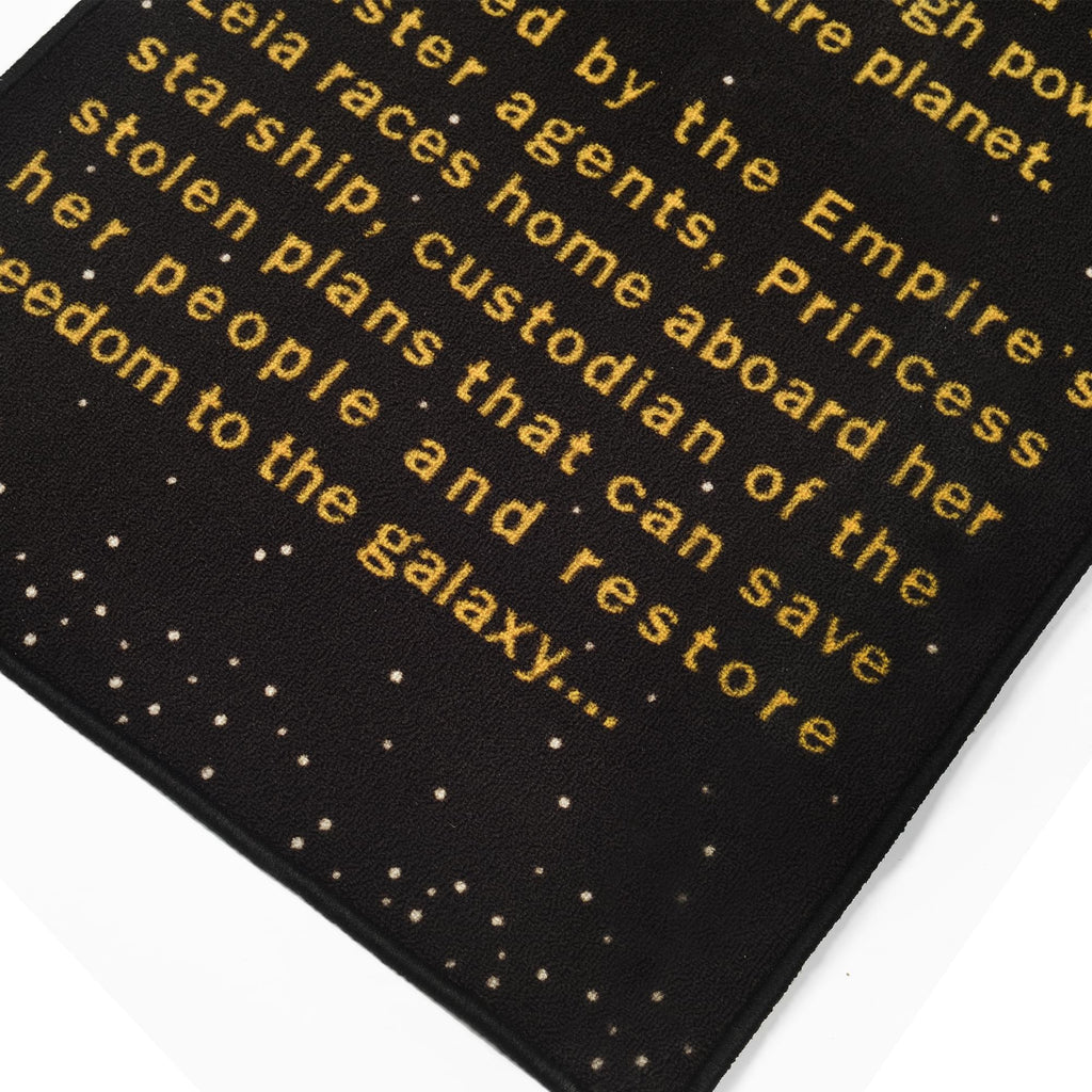Star Wars: A New Hope Title Crawl Printed Area Rug | 26 x 77 Inches