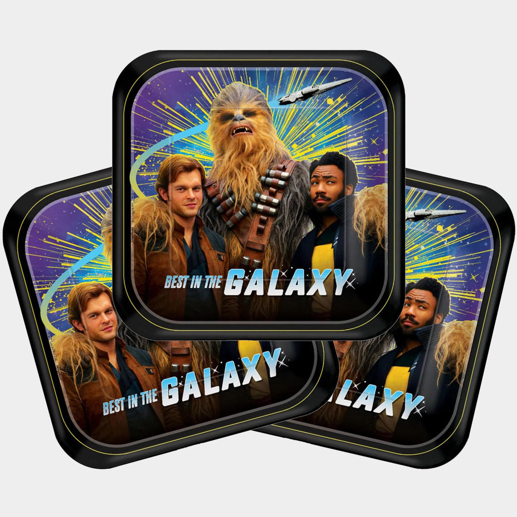Star Wars Han Solo 7" Square Paper Party Plates, 8-Pack