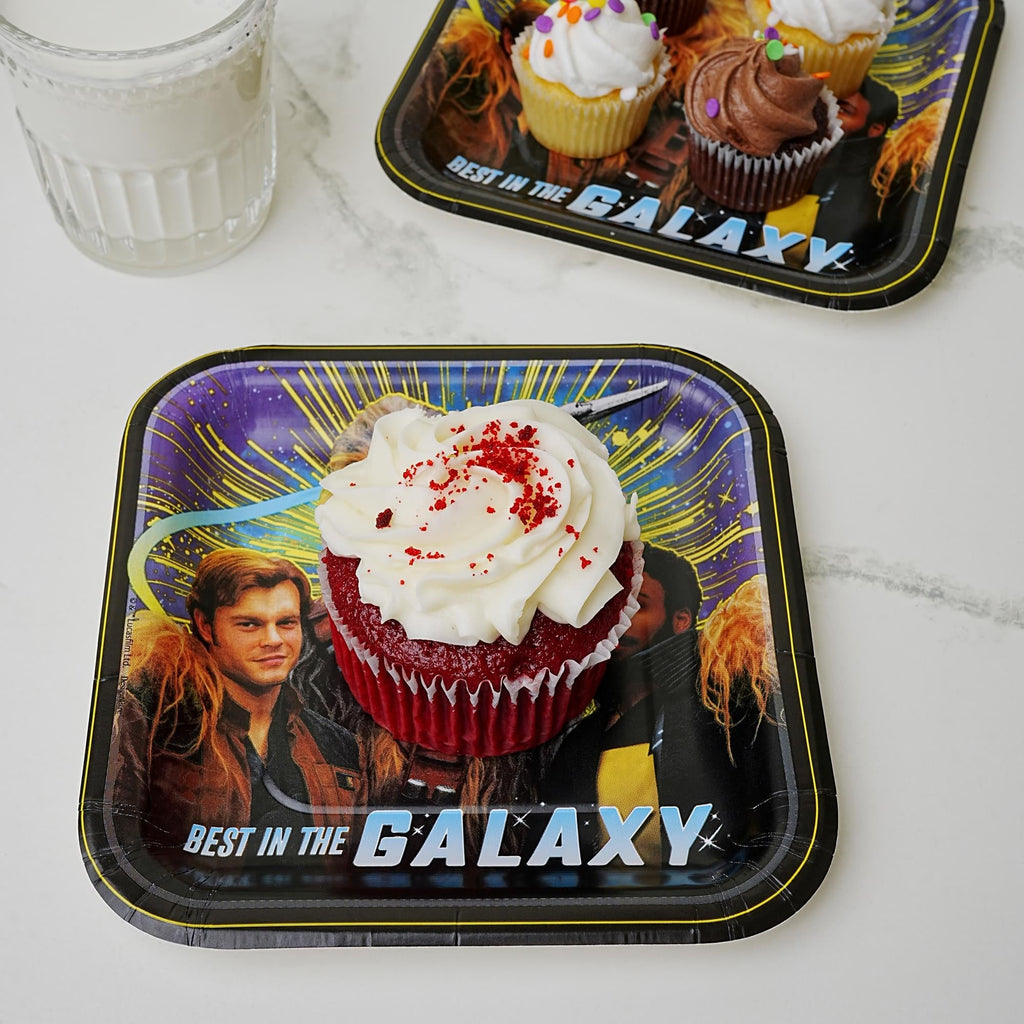 Star Wars Han Solo 7" Square Paper Party Plates, 8-Pack