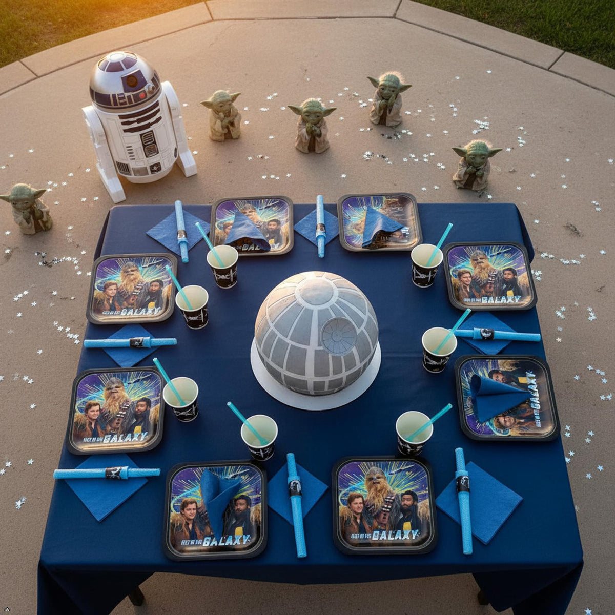 Star Wars Han Solo 7" Square Paper Party Plates, 8-Pack