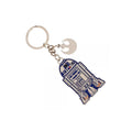 Star Wars R2D2 and Rebel Alliance Logo Metal Keychain