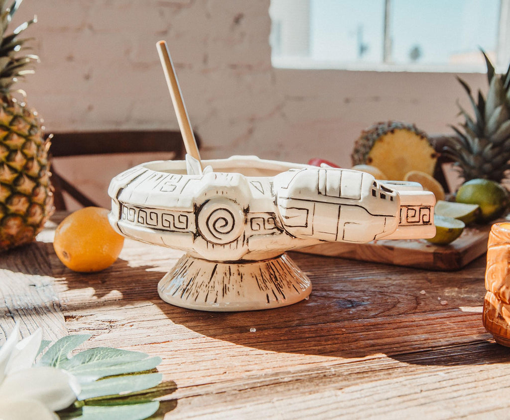 Geeki Tikis Star Wars Millennium Falcon Punch Bowl Set With Mini Muglets
