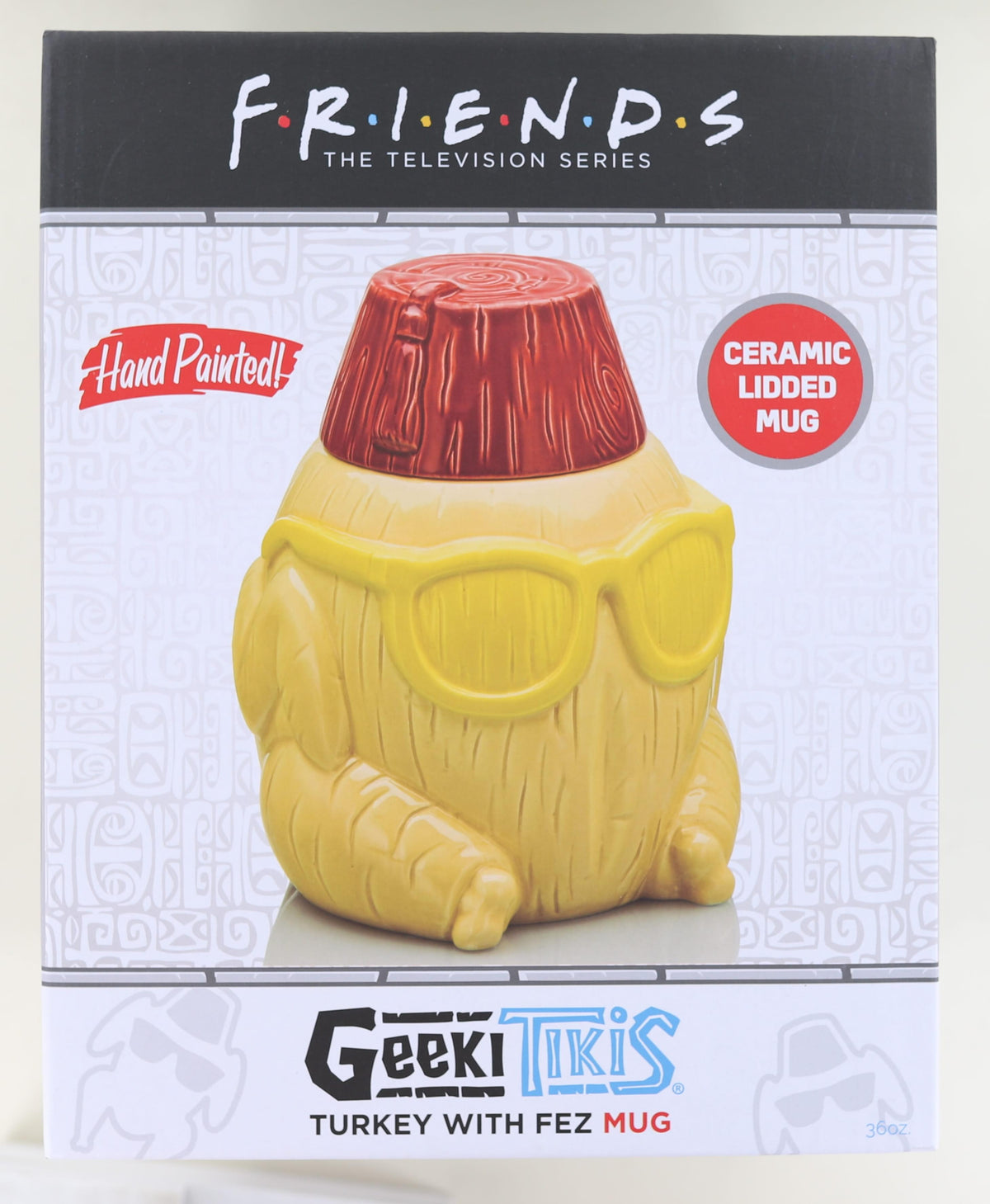 Geeki Tiki Friends Turkey With Fez 36oz Ceramic Mug