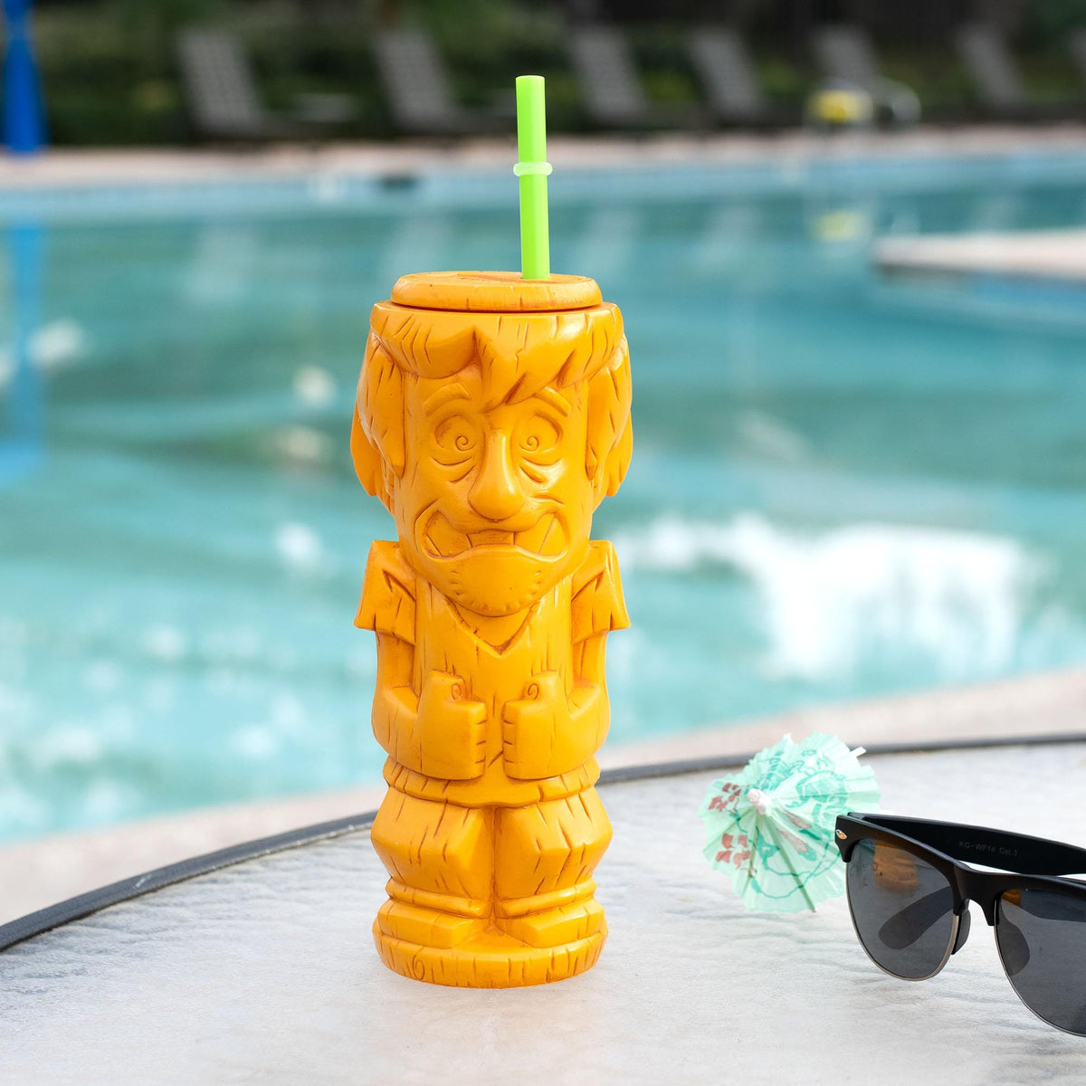Geeki Tikis Scooby-Doo Shaggy Plastic Tumbler with Straw | Holds 20 Ounces
