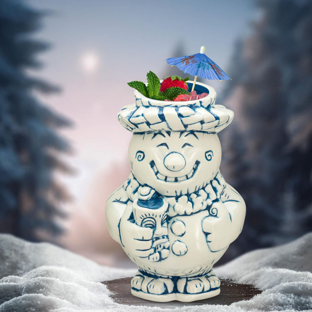 Geeki Tikis Sippin' Snowman 26 Ounce Ceramic Mug