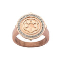 Star Wars Rose Gold Plated Imperial Logo Women's Ring