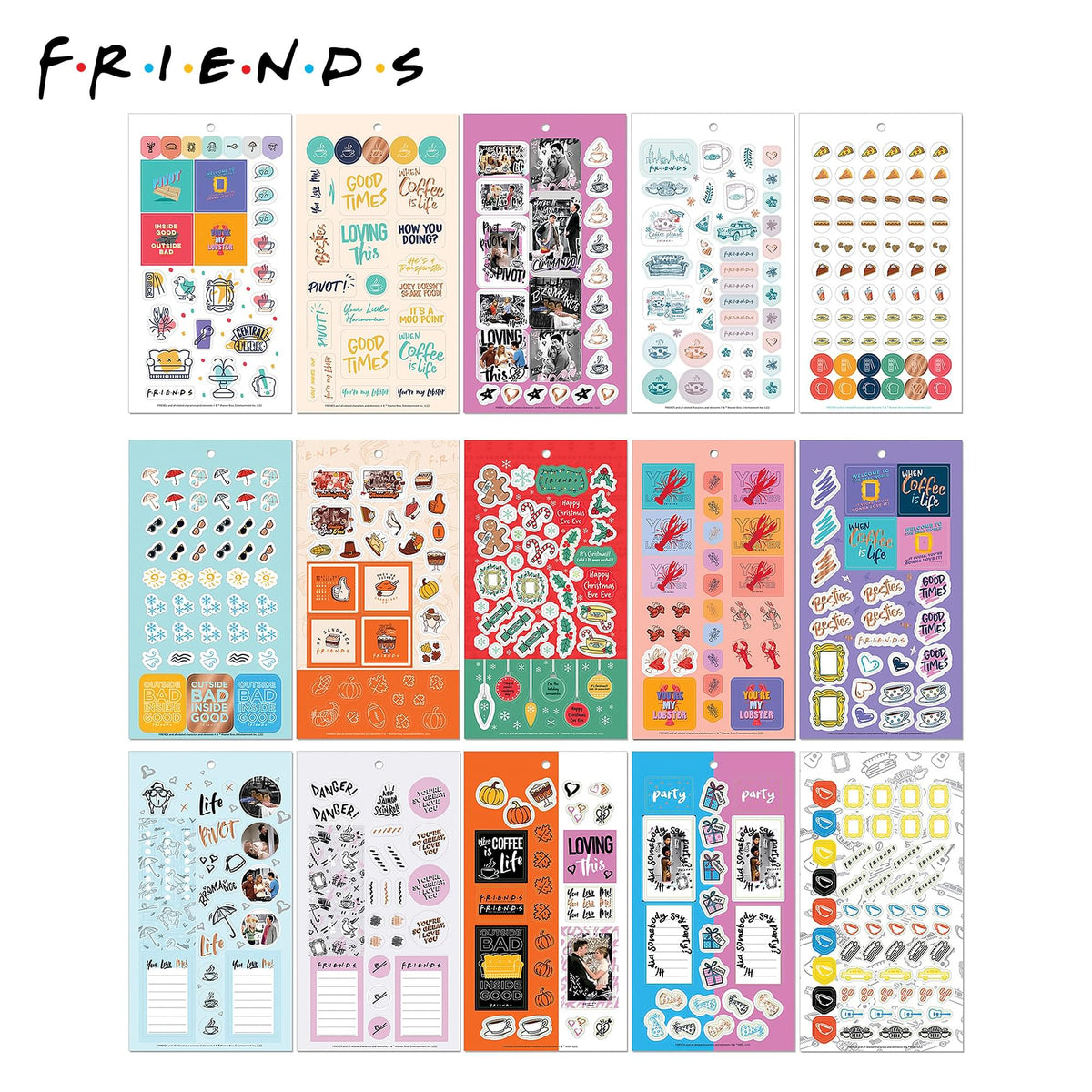Friends Planner 30-Page Sticker Book | 1000+ Stickers