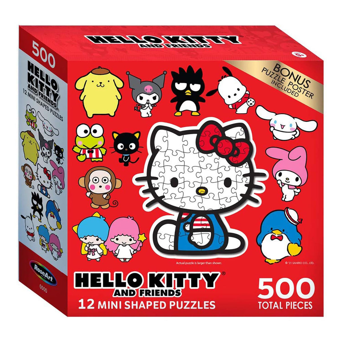 Hello Kitty 500 Piece Multi Shape Mini Jigsaw Puzzles | Set of 12