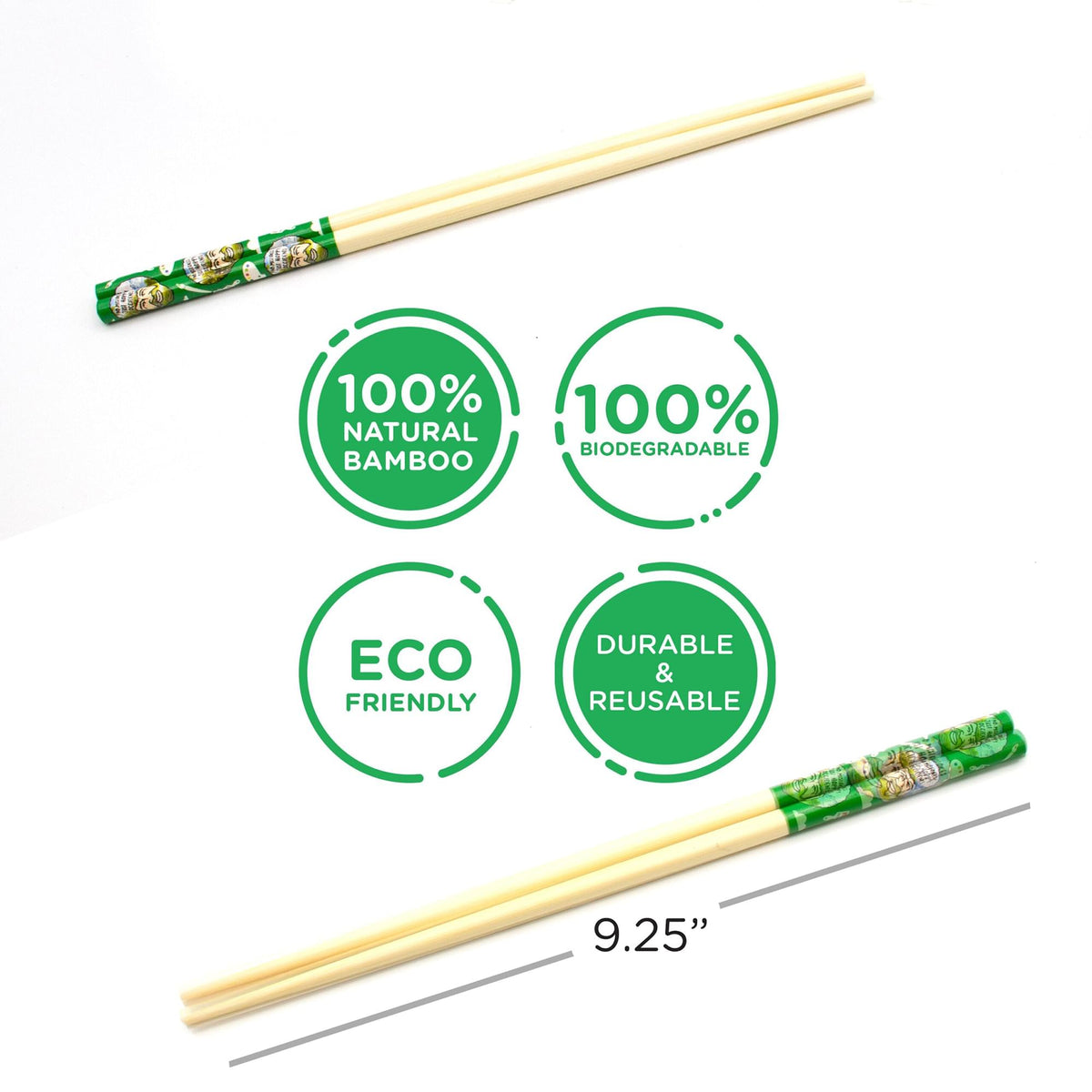 Bob Ross GAMAGO Cast Bamboo Chopsticks | Set of 4
