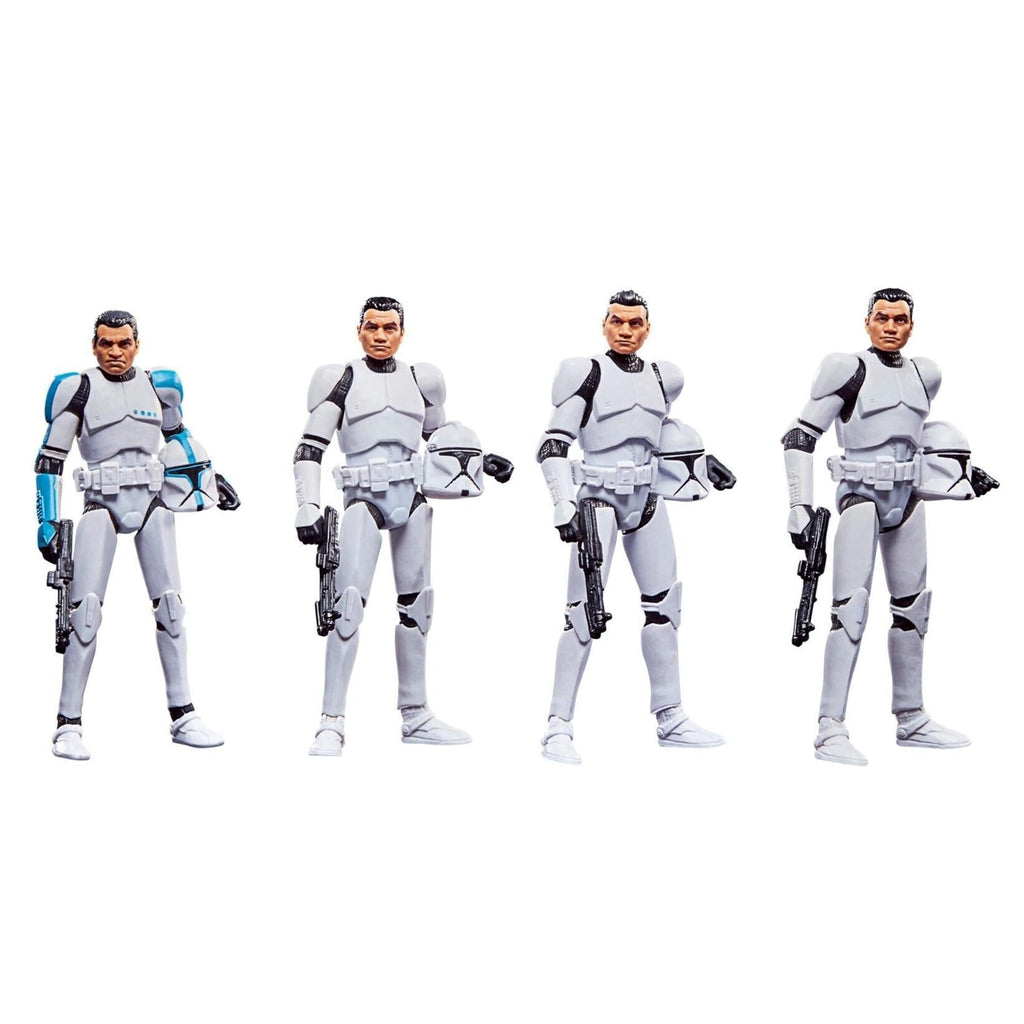 Star Wars 3.75 Inch Action Figure 4-Pack | Phase I Clone Troopers