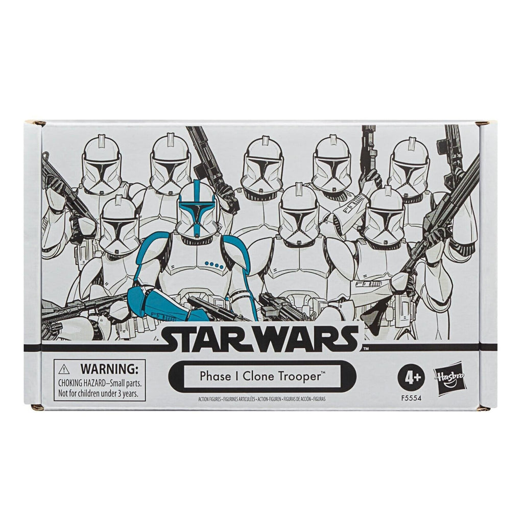 Star Wars 3.75 Inch Action Figure 4-Pack | Phase I Clone Troopers