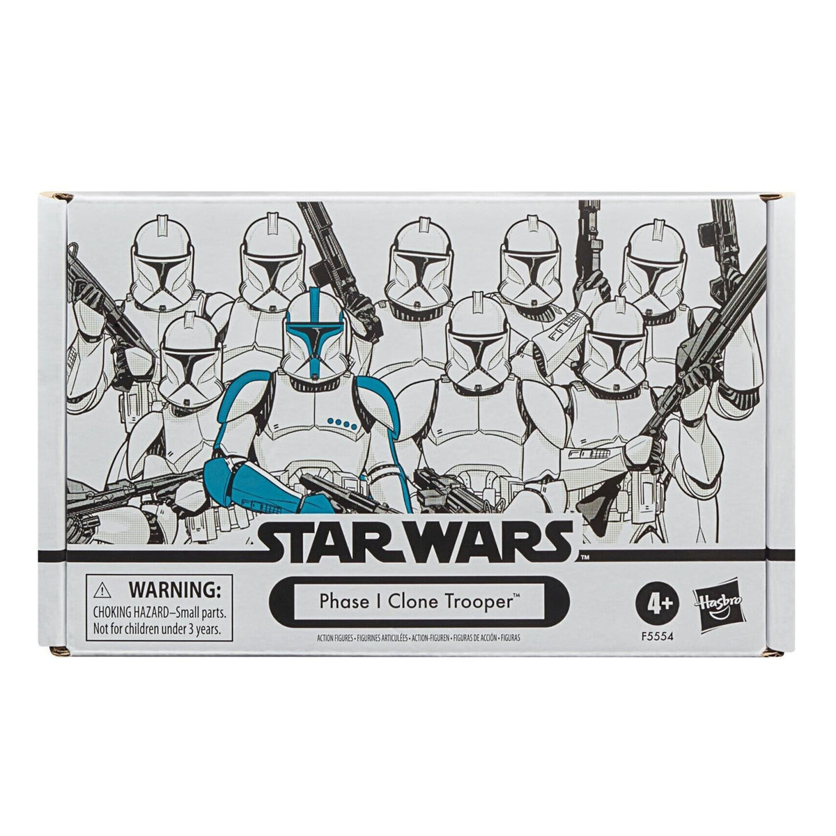 Star Wars 3.75 Inch Action Figure 4-Pack | Phase I Clone Troopers