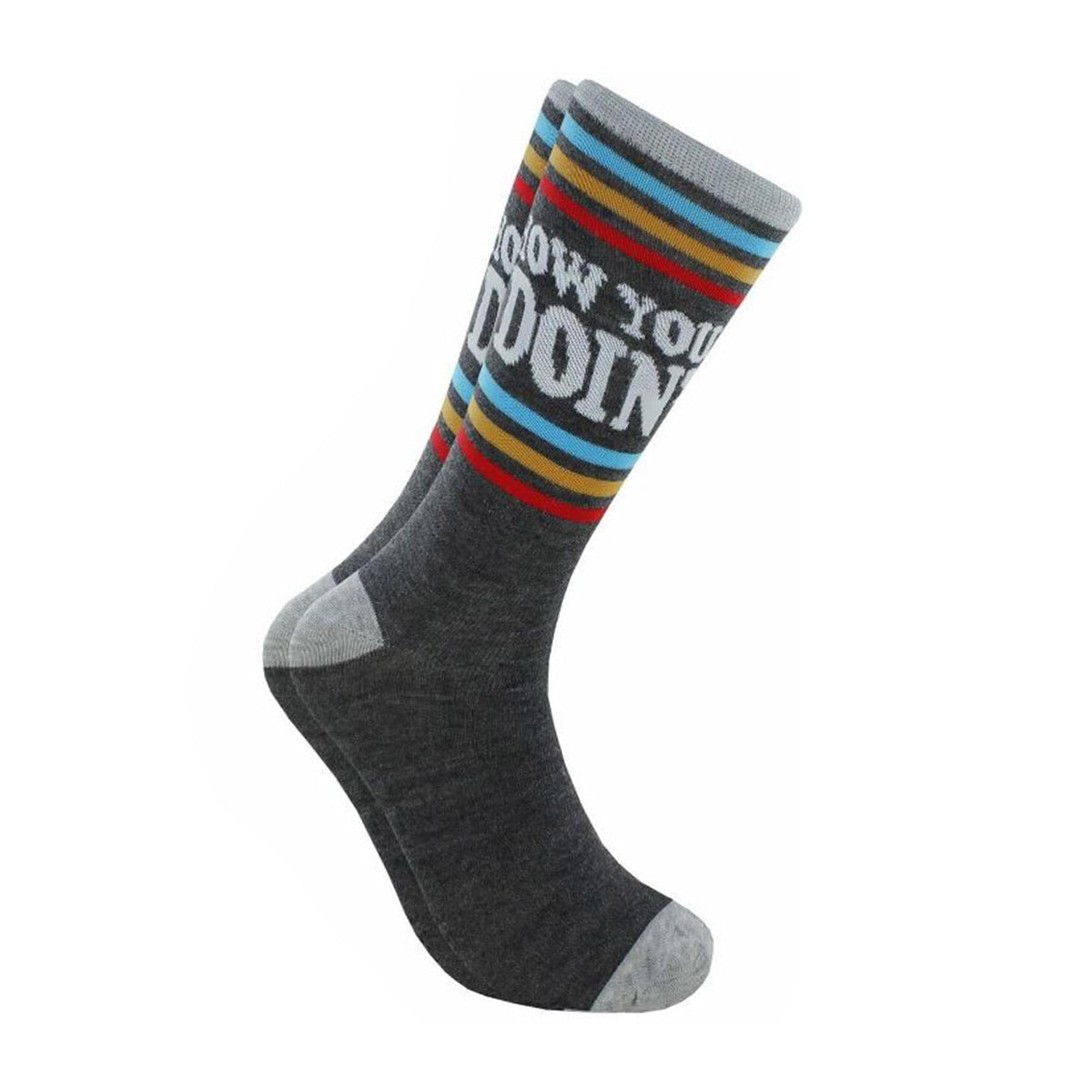 Friends How You Doing and Logo Unisex Novelty Crew Socks | 2 Pairs  | Size 6-12