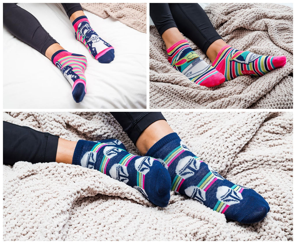 Star Wars: The Mandalorian Unisex Low-Cut Socks | Set A | 5 Pairs | Size 4-10