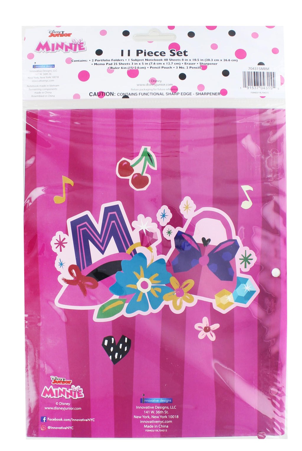 Disney Minnie Mouse 11 Piece Stationery Set