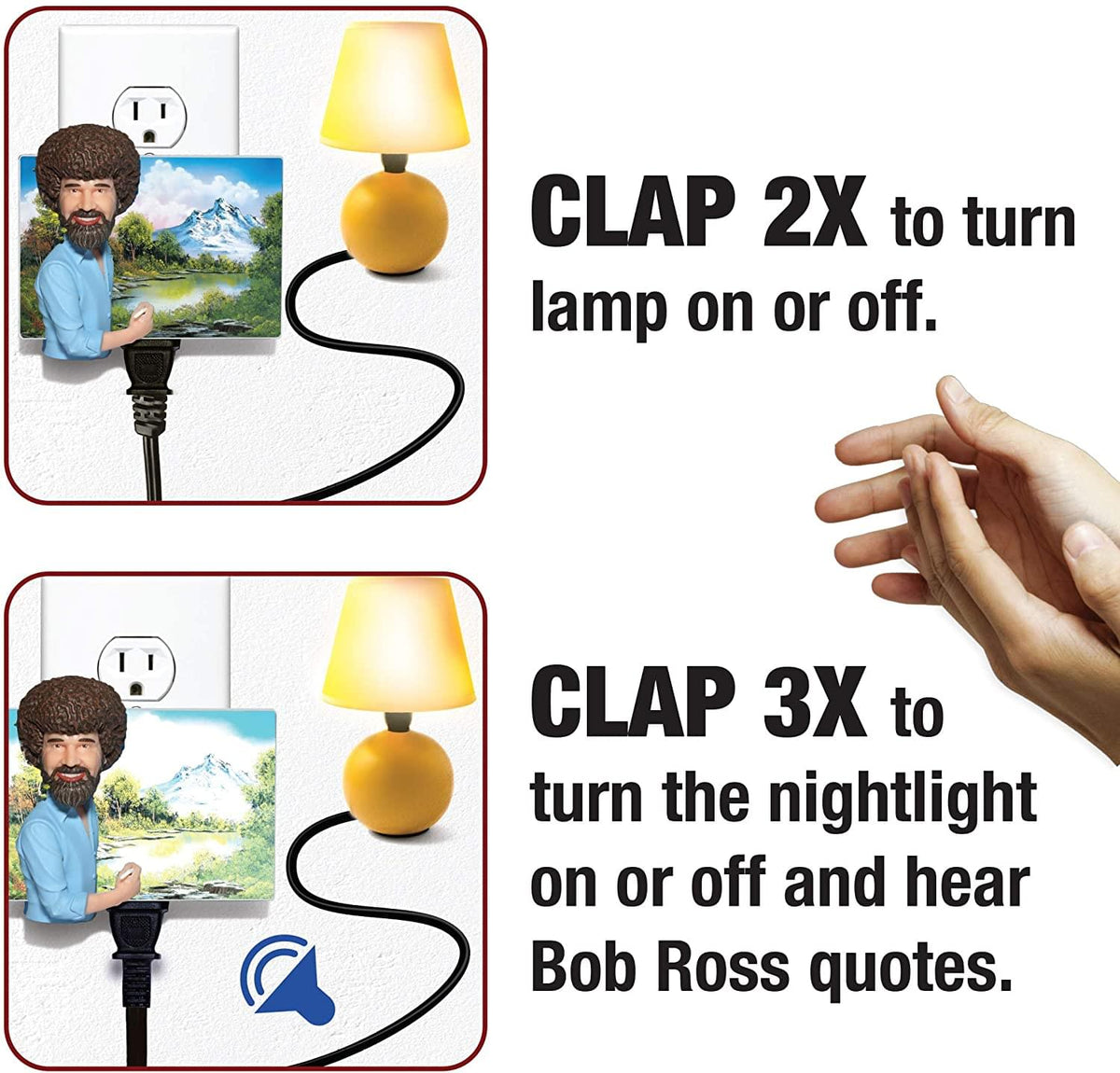 Bob Ross Talking Clapper Sound Activated Switch