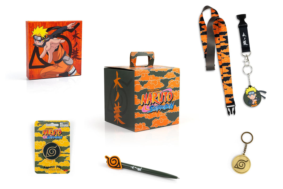 Naruto Shippuden Konoha Collectors Looksee Box | Includes 5 Themed Collectibles