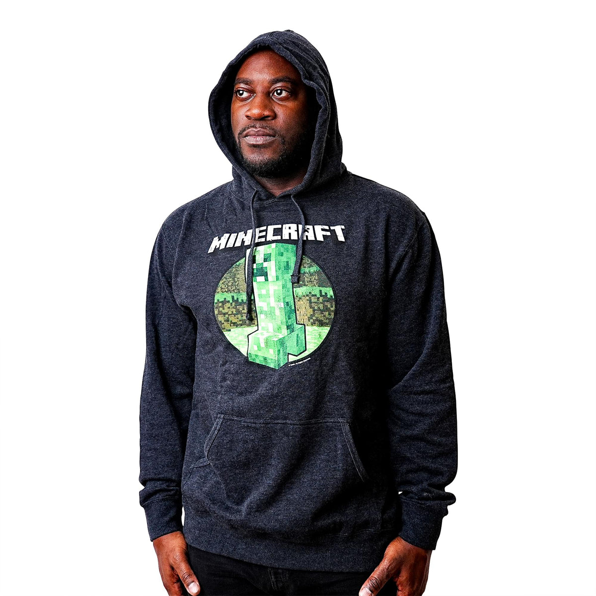 Minecraft Retro Creeper Premium Adult Hoodie