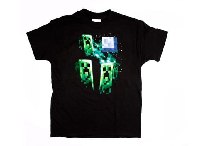 Minecraft Three Creeper Moon Youth T-Shirt