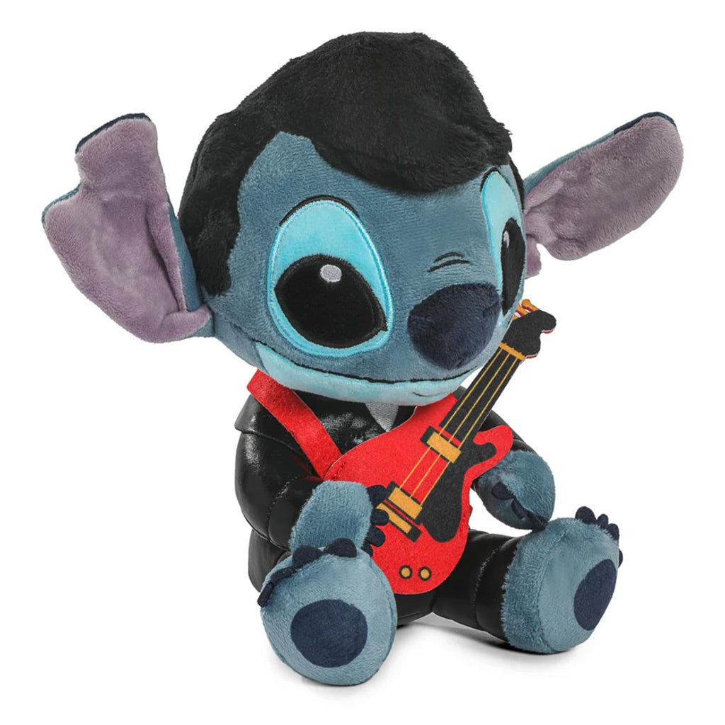 Disney Lilo & Stitch 9 Inch Elvis Stitch Plush | Black Leather