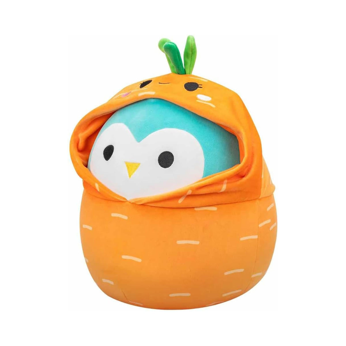 Squishmallows Easter Squad 5 Inch Plush | Winston the Owl in Carrot Hoodie