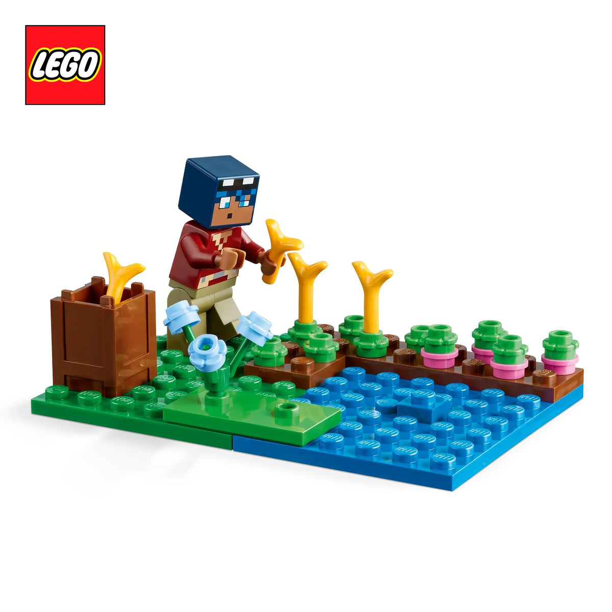 Minecraft LEGO 21256 The Frog House 400-Piece Building Set