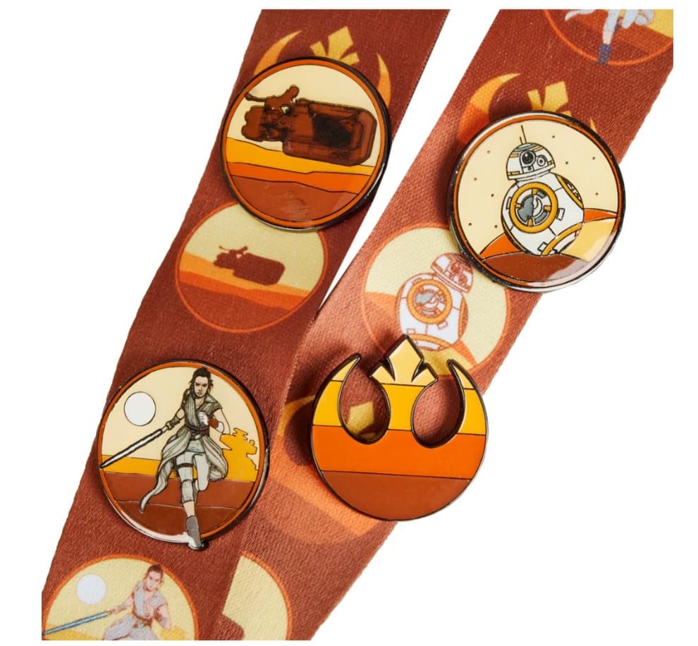 Star Wars Lands Jakku Lanyard with Card Holder and 4 Pins