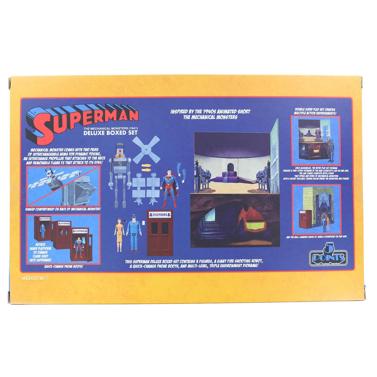 DC Comics 5 Points Superman The Mechanical Monsters (1941) Deluxe Boxed Set
