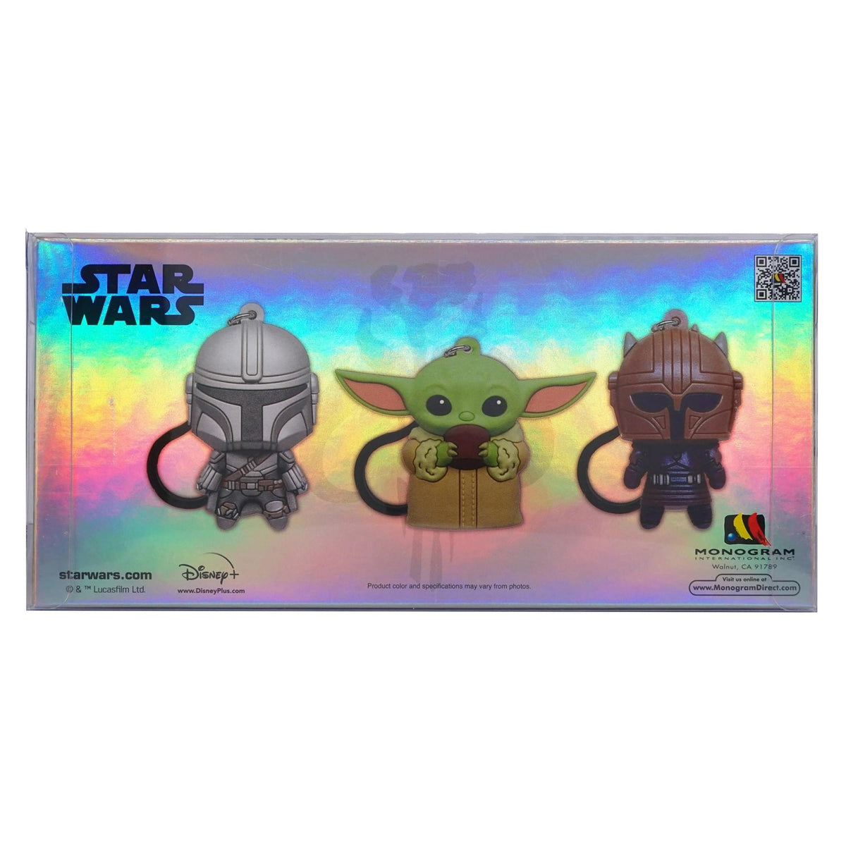Star Wars: The Mandalorian 3D Foam Character Bag Clip 3 Piece Set