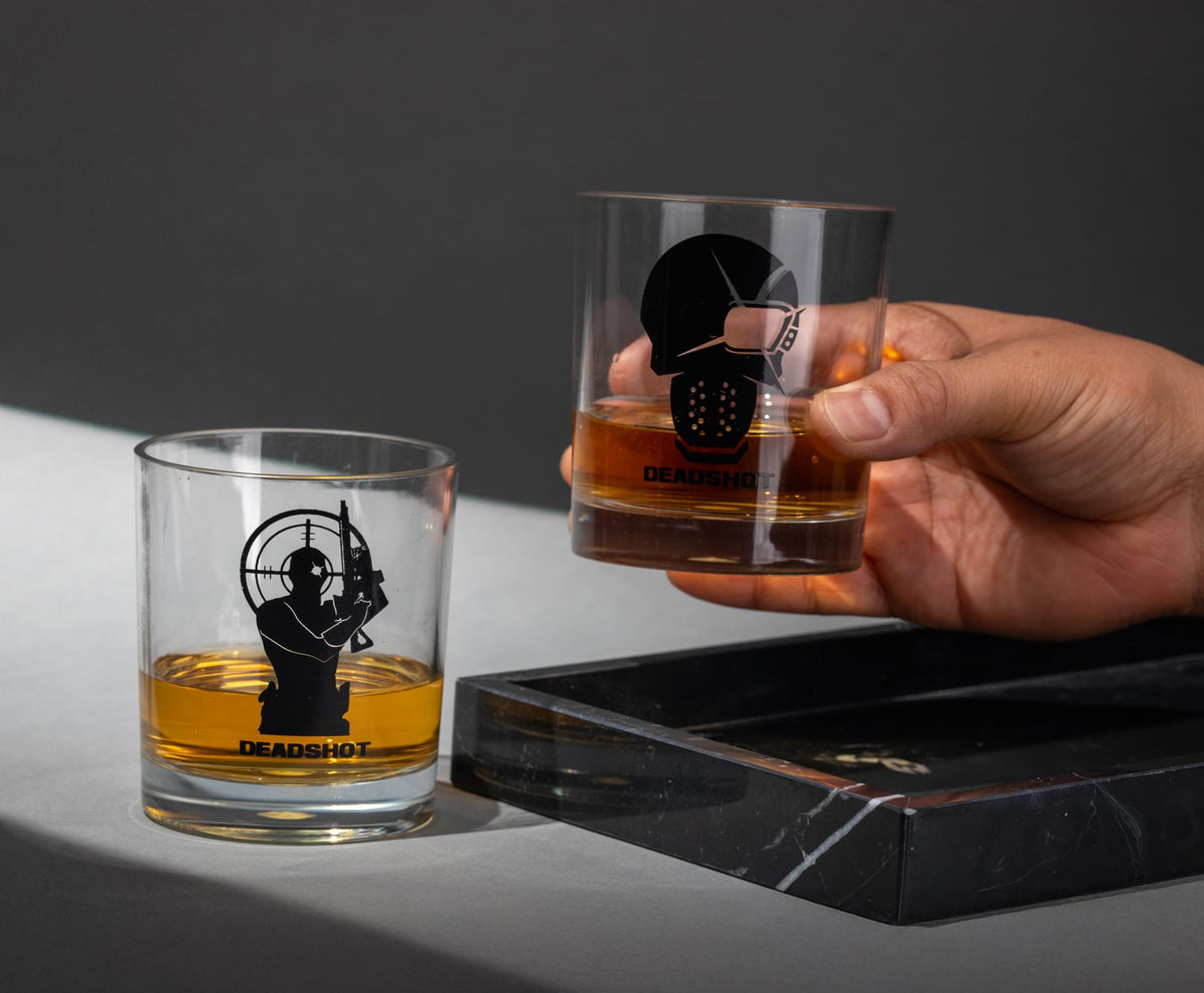 DC Comics Deadshot Whiskey Tumbler Set