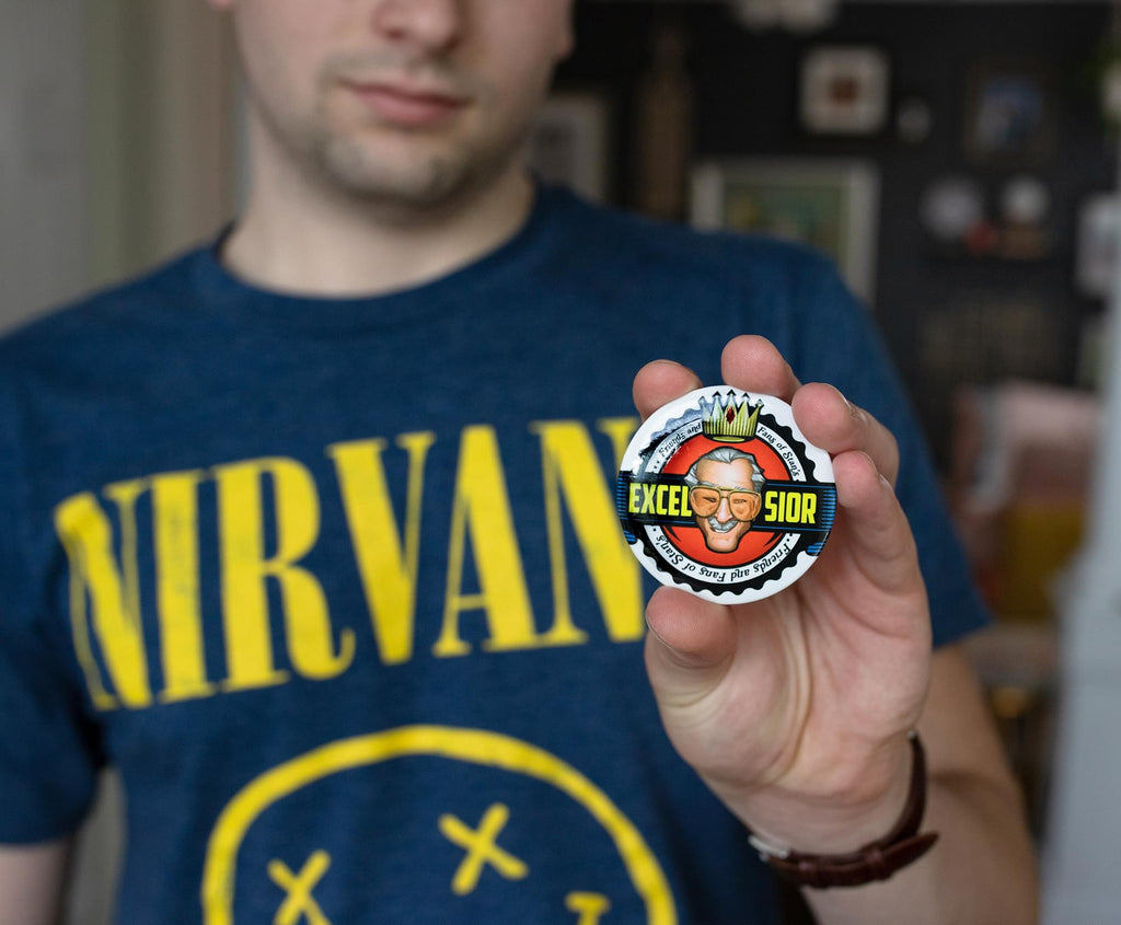 Stan Lee Excelsior Button Pin