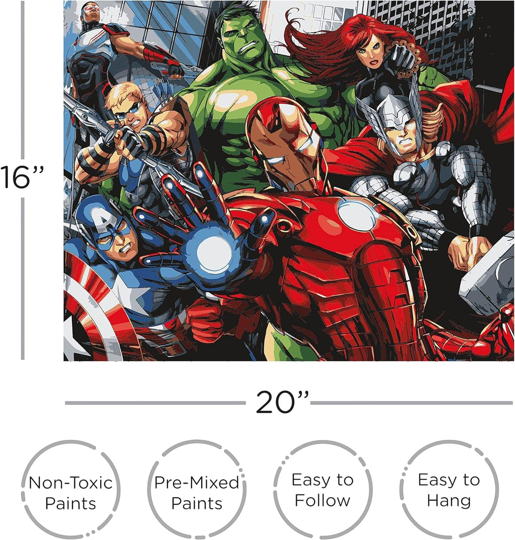 Marvel Avengers Art-By-Numbers Craft Kit
