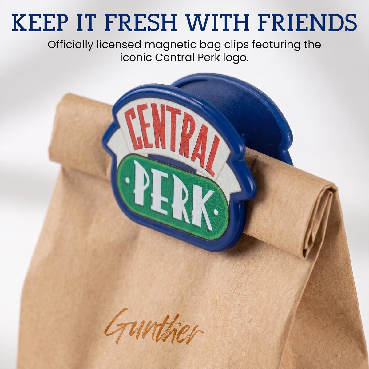 Friends Central Perk Logo Magnetic Bag Clips | Set Of 4