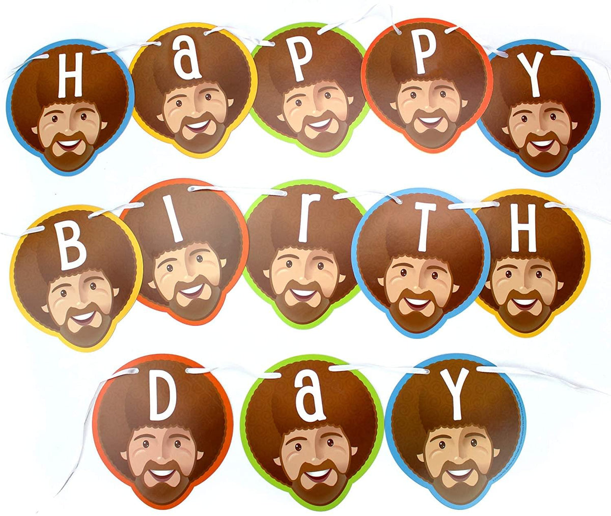 Bob Ross Friends Birthday Party Supplies Pack | 66 Pieces | Serves 8 Guests