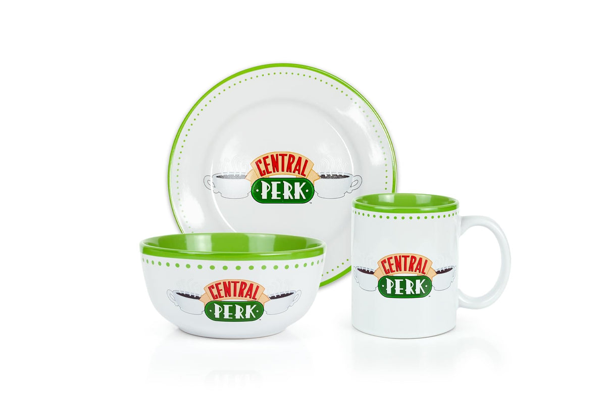 Friends Central Perk Coffee House Dining Set Collection | 3-Piece Dinner Set