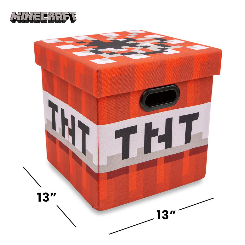 Minecraft 13-Inch Storage Bin Cube Organizers With Lid | Set Of 3