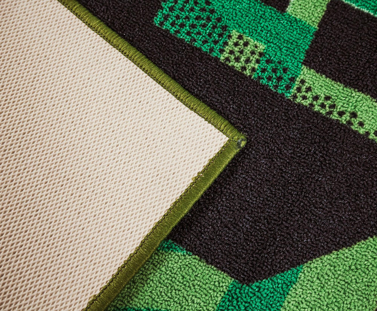 Minecraft Green Creeper Printed Area Rug | 60 x 39 Inches