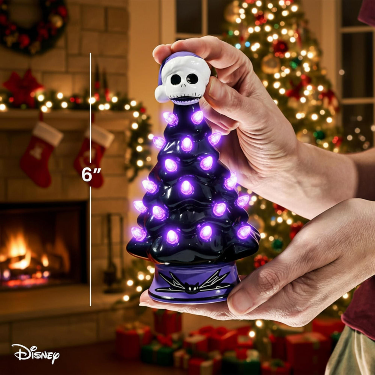 Disney The Nightmare Before Christmas Jack Light-Up Ceramic Christmas Tree
