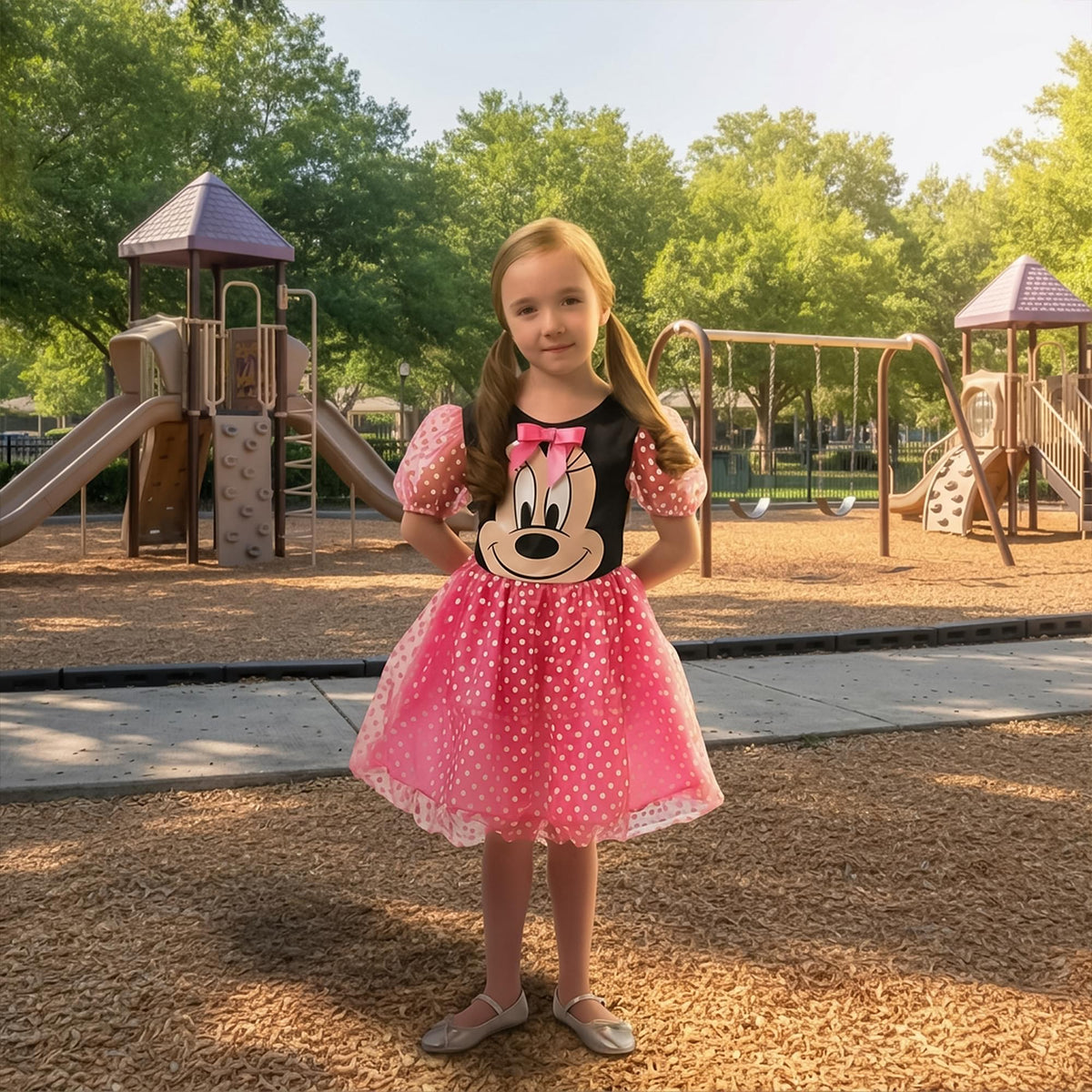 Disney Pink Puffball Minnie Mouse Child Costume