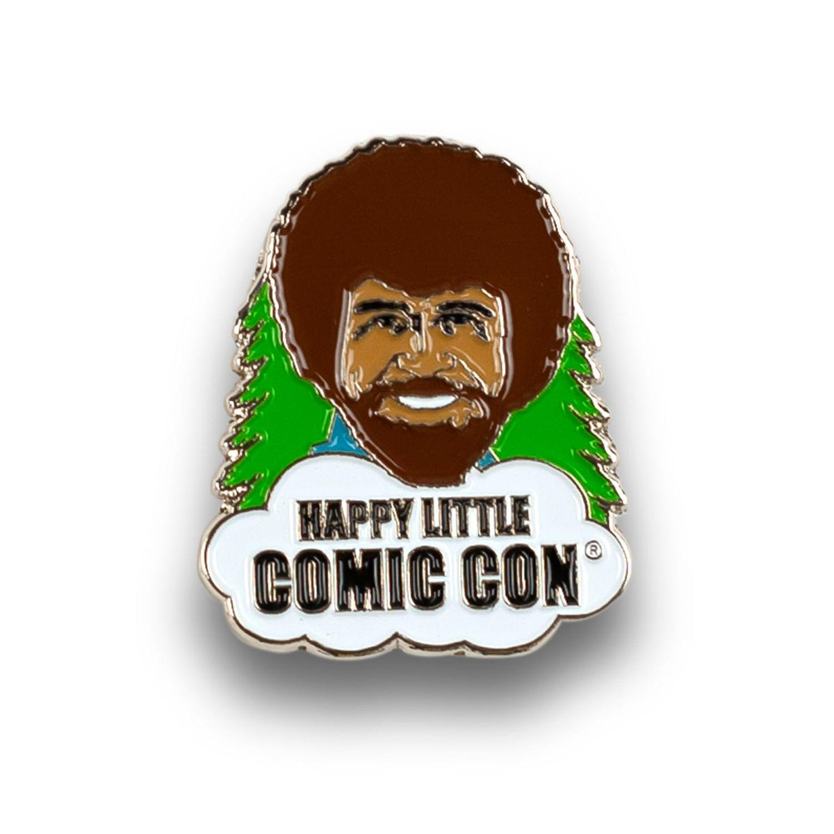 Bob Ross Collectibles Happy Little Comic Con Enamel Collector Pin