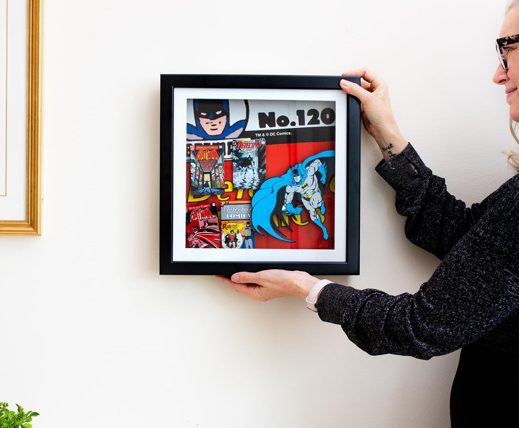 DC Comics Batman #120 Wood Frame 3D Shadow Box Wall Art | 14 x 14 Inches