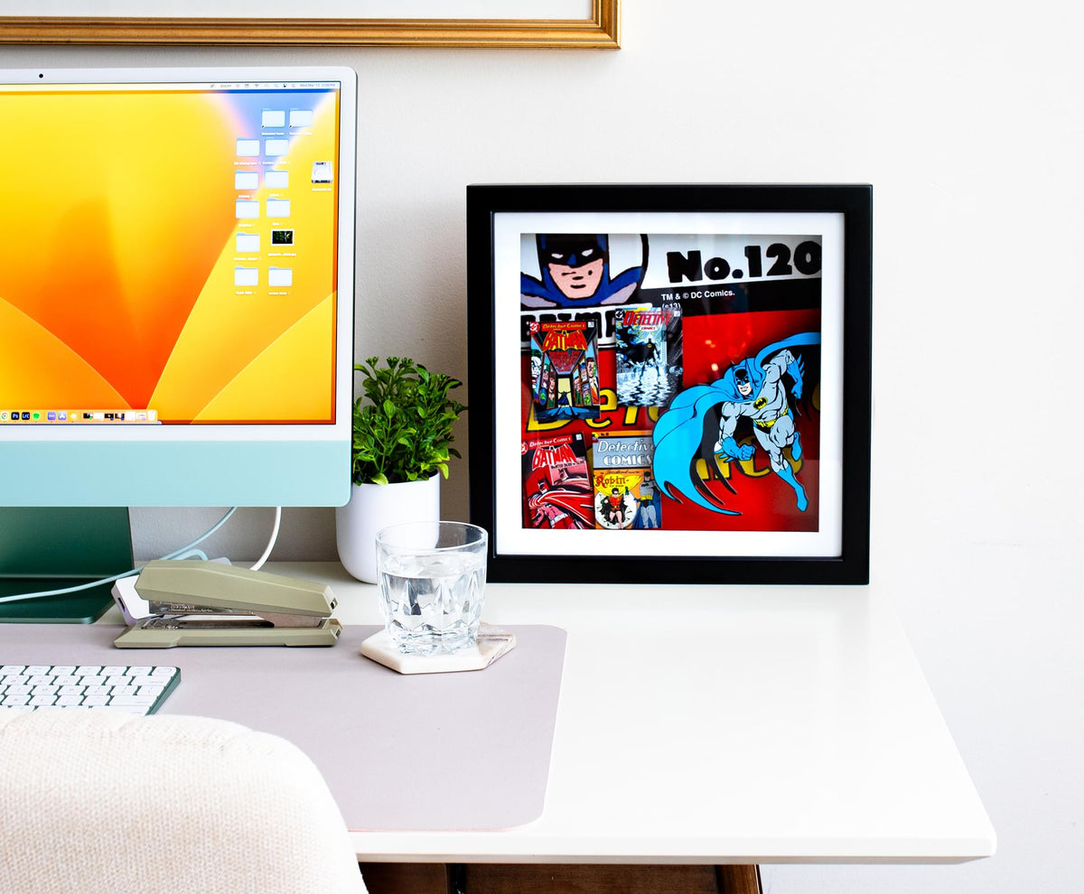 DC Comics Batman #120 Wood Frame 3D Shadow Box Wall Art | 14 x 14 Inches