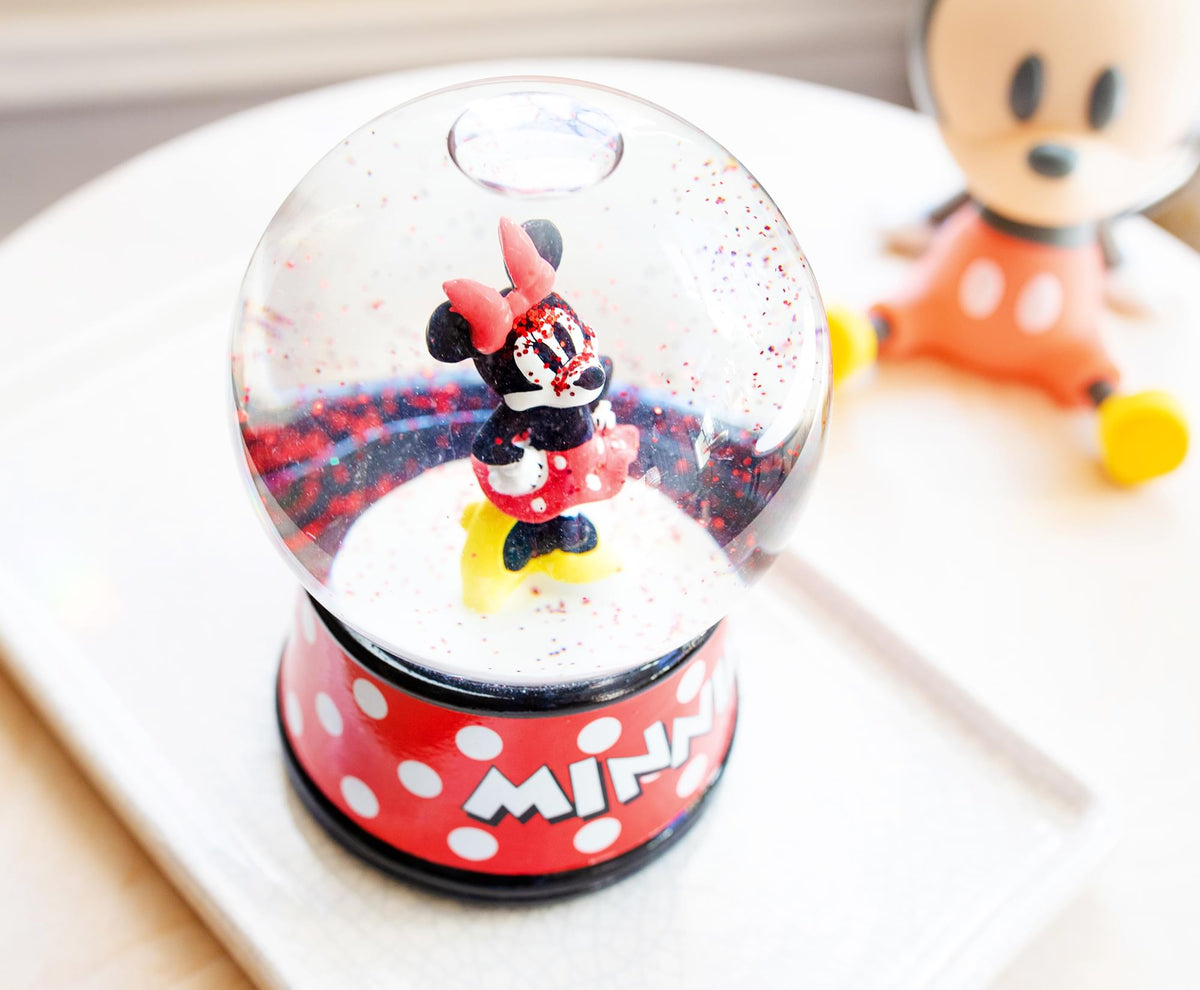 Disney Minnie Mouse Light-Up Collectible Snow Globe | 6 Inches Tall