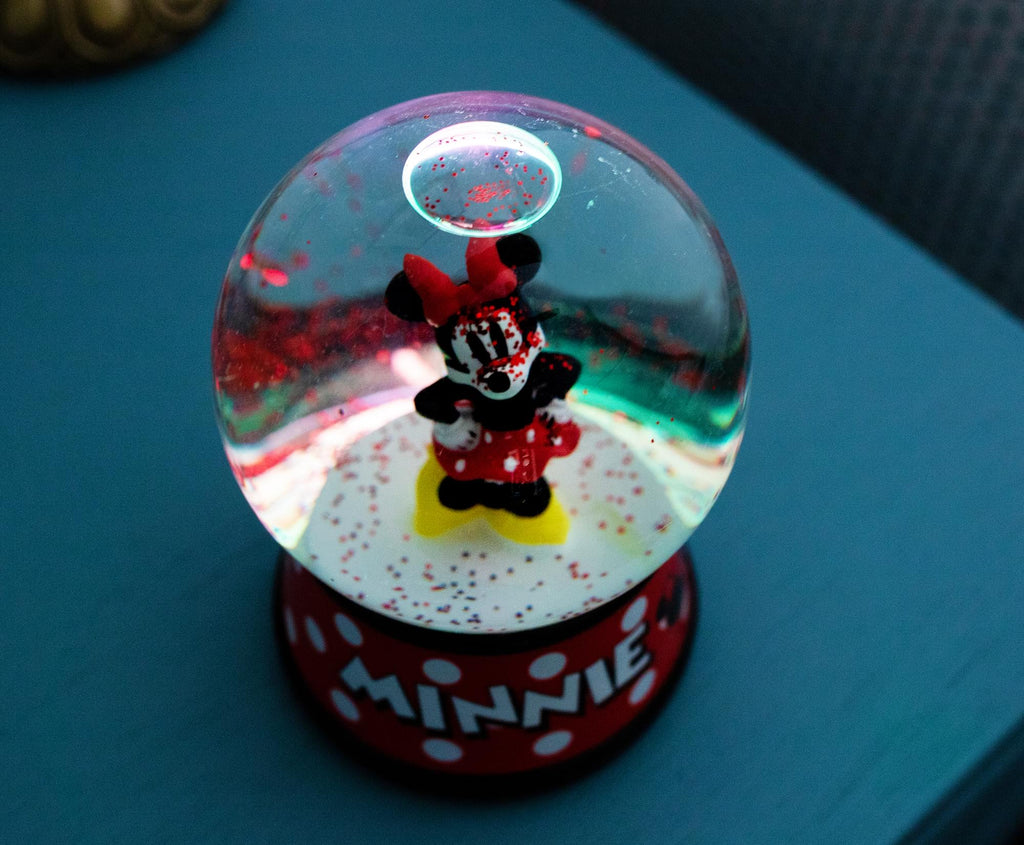 Disney Minnie Mouse Light-Up Collectible Snow Globe | 6 Inches Tall