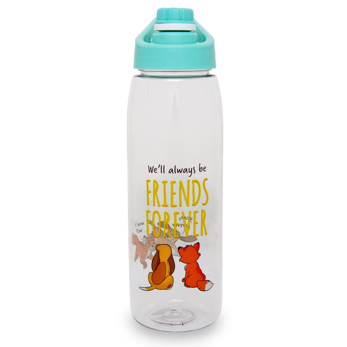 Disney Fox and the Hound "Friends Forever" Water Bottle with Lid | 28 Ounces