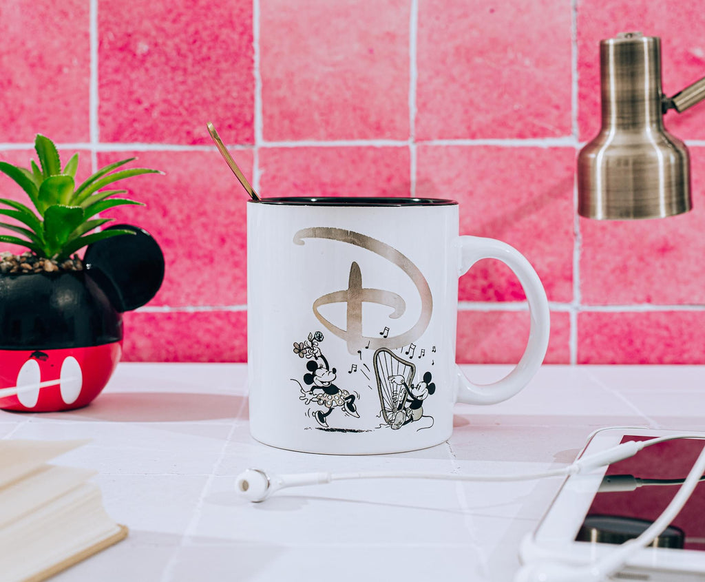 Disney 100 Years of Wonder Foil-Embossed Ceramic Mug | Holds 20 Ounces