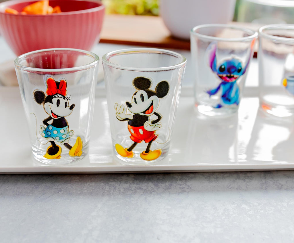 Disney Classic Characters 2-Ounce Mini Shot Glasses | Set of 4