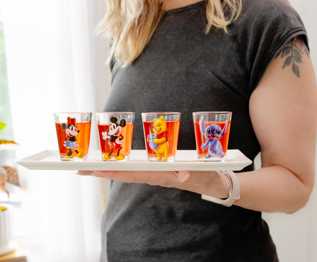 Disney Classic Characters 2-Ounce Mini Shot Glasses | Set of 4