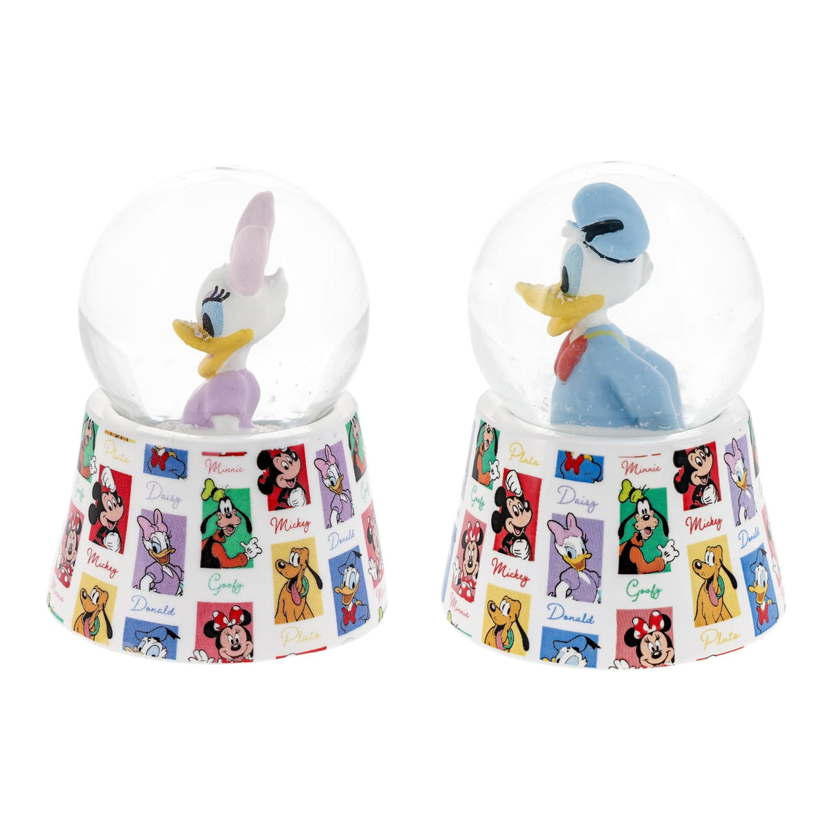 Disney Donald and Daisy Duck Mini Light-Up Snow Globes | Set of 2