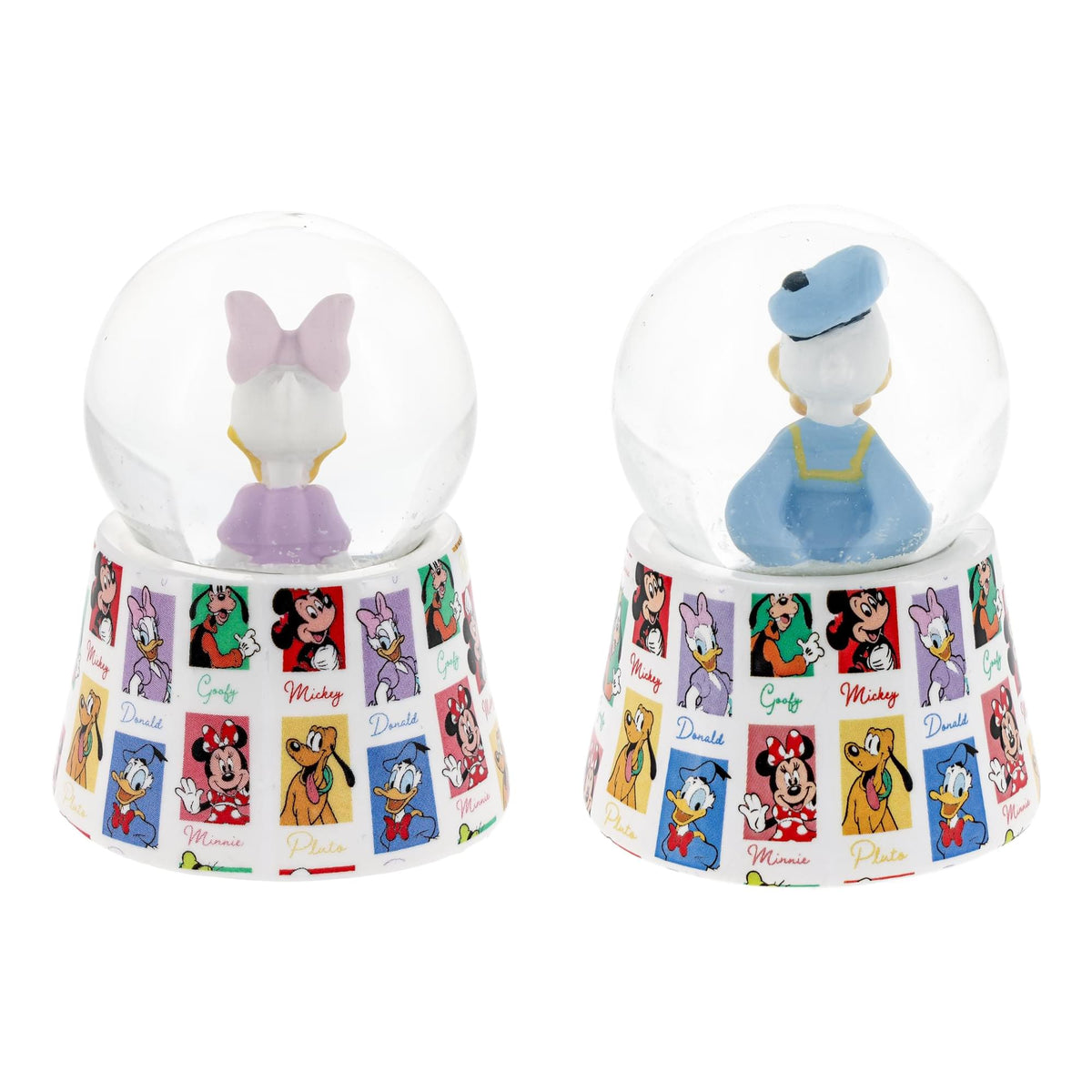 Disney Donald and Daisy Duck Mini Light-Up Snow Globes | Set of 2